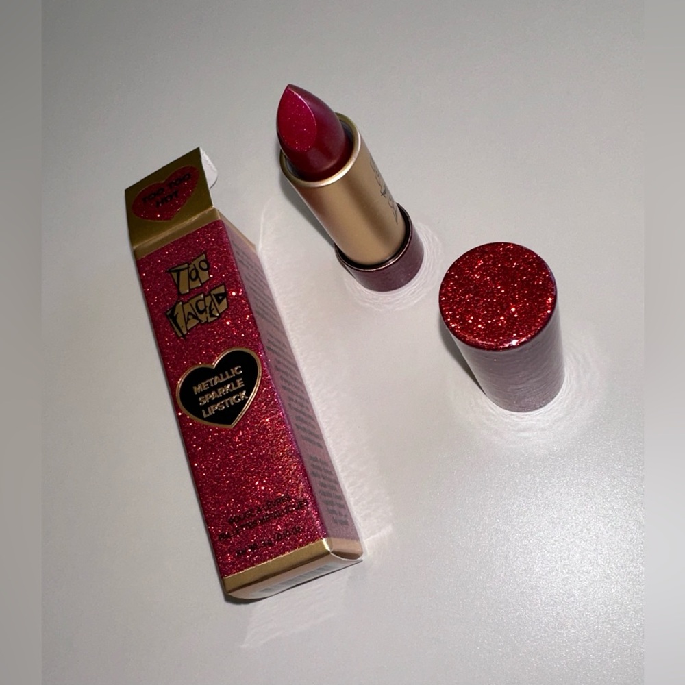 ⛔️SOLD⛔️ Too Faced Too Too Hot Metallic Lipstick 20th Anniversary Glitter NEW!